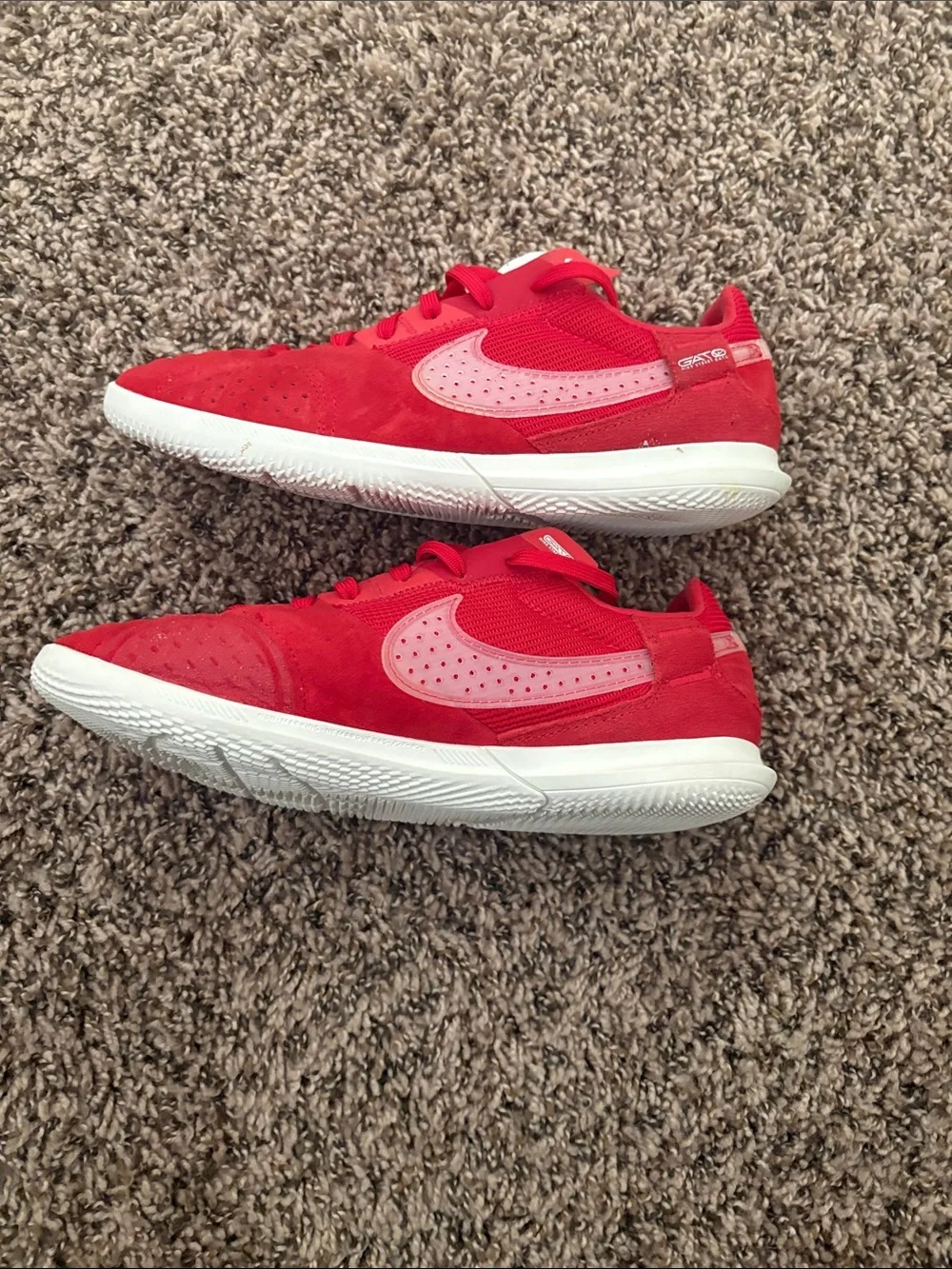Nike Streetgato Kids Indoor Soccer Shoes University Red Sail